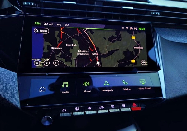 Peugeot 308 cena 93900 przebieg: 34179, rok produkcji 2022 z Skaryszew małe 497